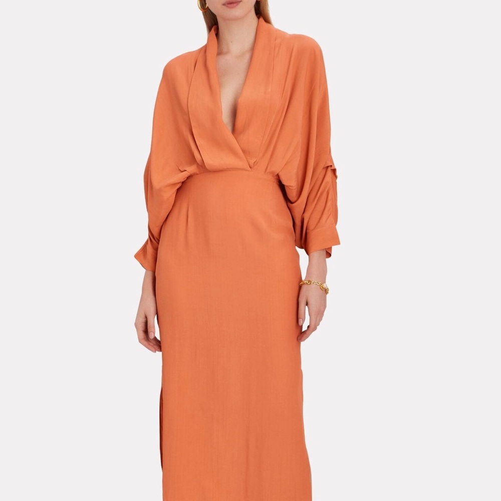 SWF Draped Plunge Maxi Dress in Penthouse NWT!!
